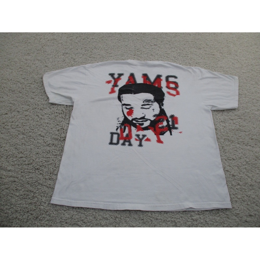 Yams Day Shirt Mens Extra Large White 2021 A$AP Rocky Yamborghini Hip Hop Rap